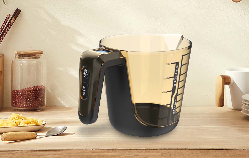 A cup scale is a versatile kitchen tool combining measuring cups with a weighing scale. It accurately measures dry/liquid ingredients in cups, grams, or ounces, ideal for precise cooking and baking with a tare function.